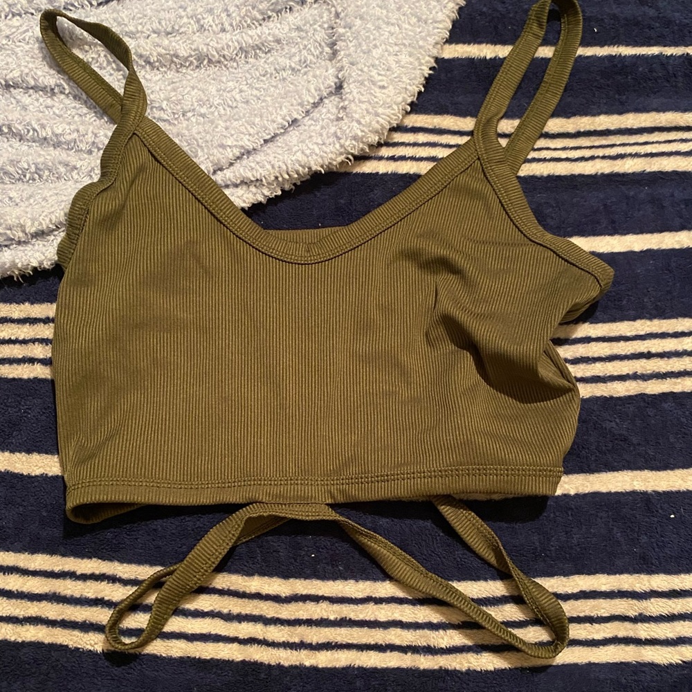 Cross bottom cropped cami